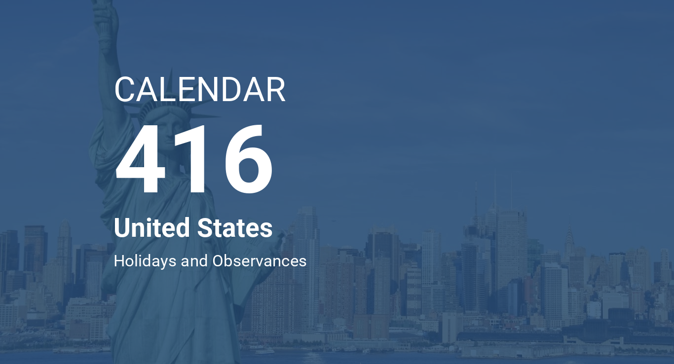 Year 416 Calendar United States